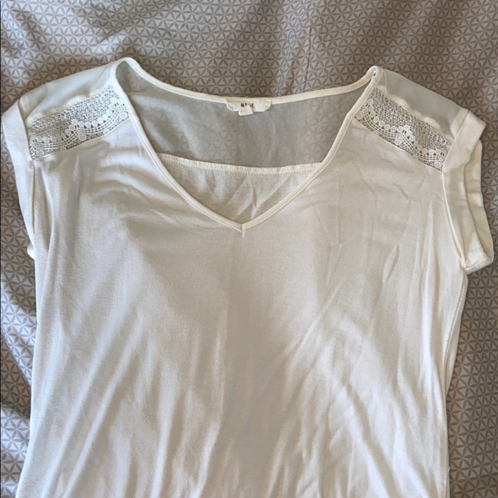 Women’s White Lacy Top
